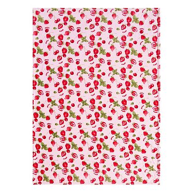 Juicy Couture Berry Happy Plush Throw Blanket