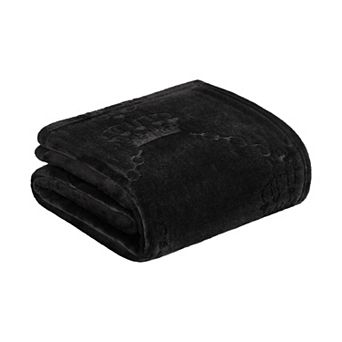 Juicy Couture Embossed Plush Throw Blanket