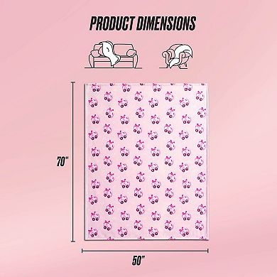 Juicy Couture Holiday Plush Throw Blanket