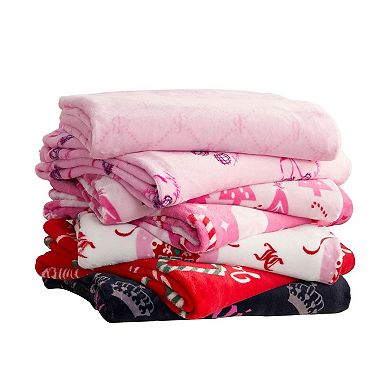 Juicy Couture Holiday Plush Throw Blanket
