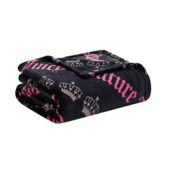Juicy Couture Holiday Plush Throw Blanket