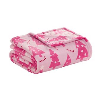 Juicy Couture Holiday Plush Throw Blanket