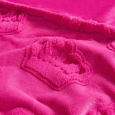 Juicy Couture 3D Faux Fur Throw Blanket