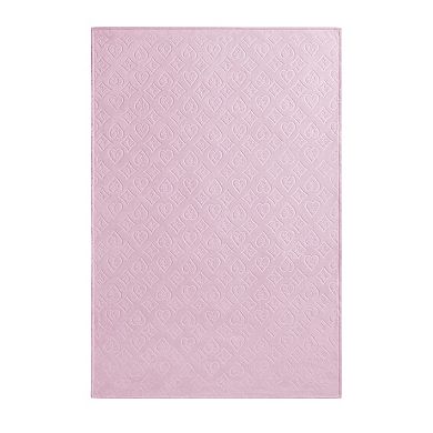 Juicy Couture 2-Pc. Royal Embossed & Bow Plush Throw Blanket Set