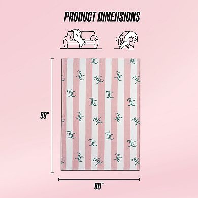 Juicy Couture Cabana Plush Throw Blanket