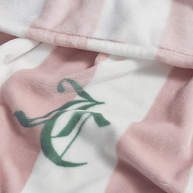 Juicy Couture Cabana Plush Throw Blanket