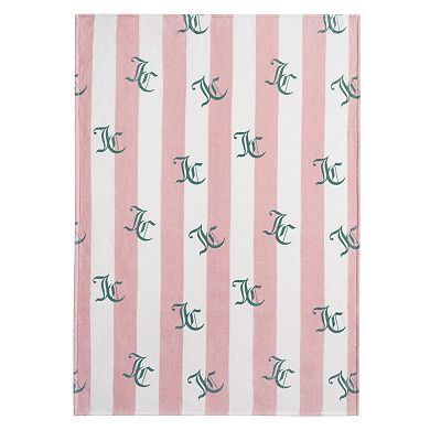 Juicy Couture Cabana Plush Throw Blanket