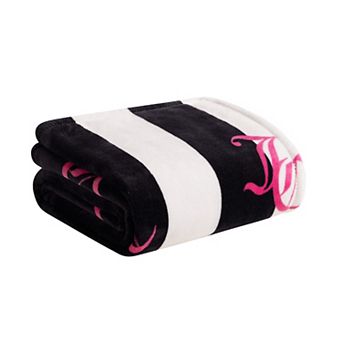 Juicy Couture Cabana Plush Throw Blanket