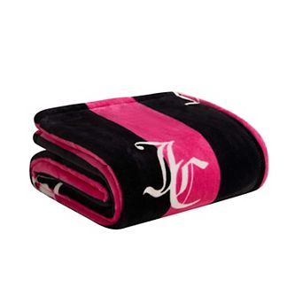 Juicy Couture Cabana Plush Throw Blanket