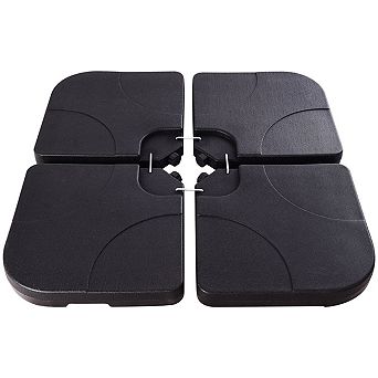 20 Inch Patio Offset Water Filled Plate Umbrella Base Sand