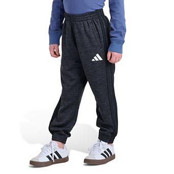 Boys 4-7 adidas Elastic Waistband 3-Stripe Training Fleece Pants