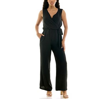 Women's Nina Leonard Surplice Jumpsuit