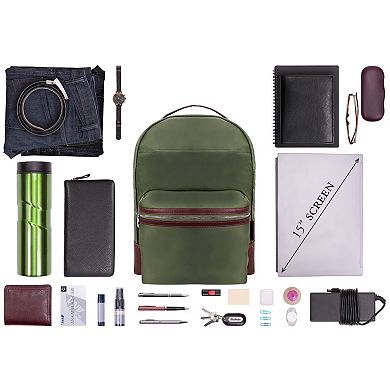 McKleinUSA Parker 15-Inch Nylon Dual-Compartment Laptop Backpack