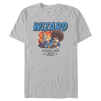 Men's Clash Of Clans Wizard Playing With Fire Graphic Tee