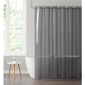 Kate Aurora Transparent Pastel 6 Gauge Hotel Non-Toxic Odor Free PEVA Shower Curtain Liner