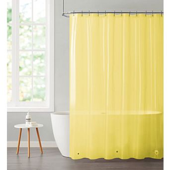 Kate Aurora Transparent Pastel 6 Gauge Hotel Non-Toxic Odor Free PEVA Shower Curtain Liner