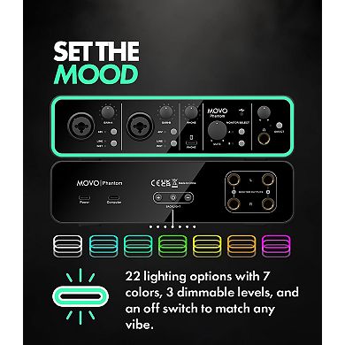 Movo Phantom Dual Channel USB/USB-C Audio Interface
