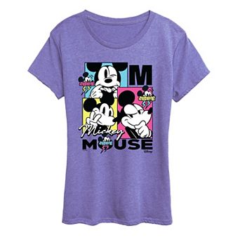 Women's Disney's Mickey Mouse Retro Grid Graphic Tee