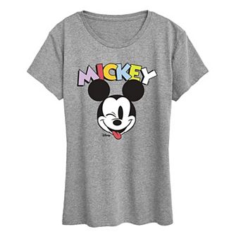 Women's Disney's Mickey Mouse Wink Graphic Tee