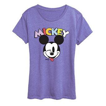 Women's Disney's Mickey Mouse Wink Graphic Tee