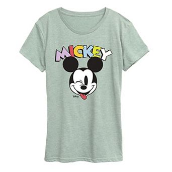 Women's Disney's Mickey Mouse Wink Graphic Tee