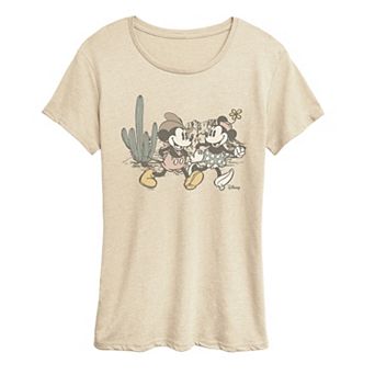 Women's Disney's Mickey & Minnie Mouse In The Desert Graphic Tee