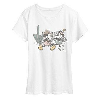 Women's Disney's Mickey & Minnie Mouse In The Desert Graphic Tee