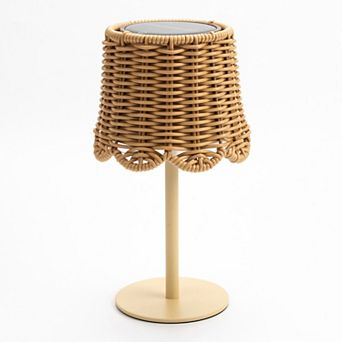 Mikasa LED Solar Waterproof Rattan Lamp