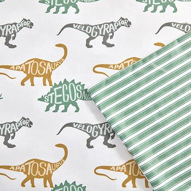 Turnstyle Dino School Sheet Set with Pillowcases