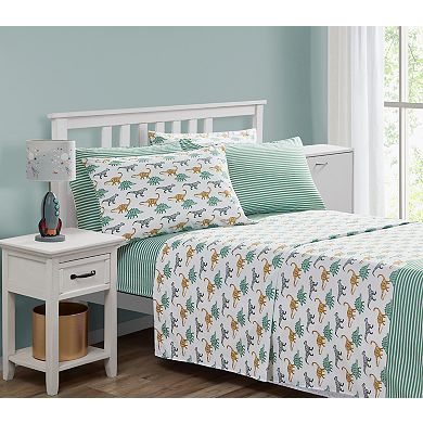 Turnstyle Dino School Sheet Set with Pillowcases