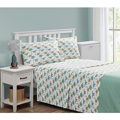 Turnstyle Dino School Sheet Set with Pillowcases