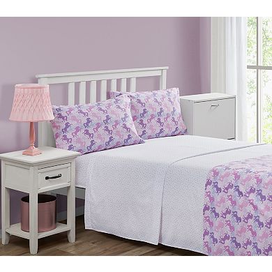 Turnstyle Starlight Unicorn Sheet Set With Pillowcases