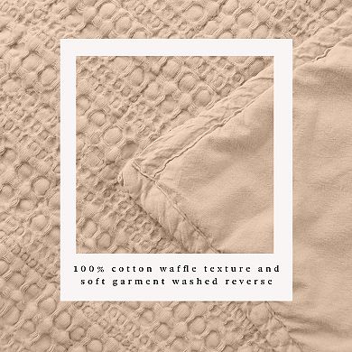 Madelinen® Honeycomb Waffle Weave Quilt & Shams Set