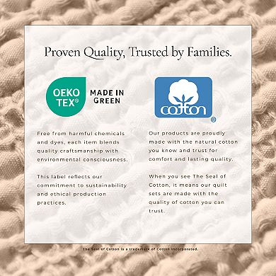 Madelinen® Honeycomb Waffle Weave Quilt & Shams Set