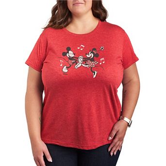 Plus Size Disney's Mickey & Minnie Mouse Time For Fun Graphic Tee