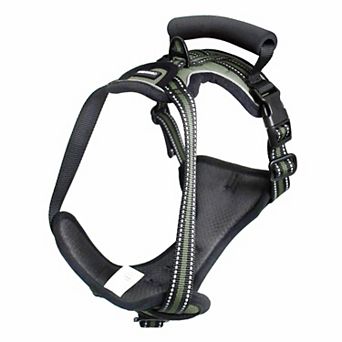 GOOPAWS Adjustable Padded Easy Control Lightweight Reflective Dog Harness