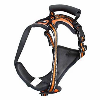 GOOPAWS Adjustable Padded Easy Control Lightweight Reflective Dog Harness