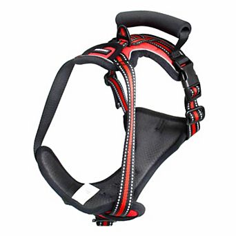 GOOPAWS Adjustable Padded Easy Control Lightweight Reflective Dog Harness
