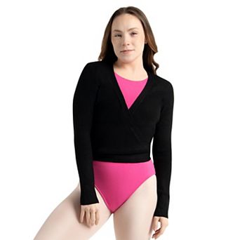 Capezio Ribbed Knit Wrap Sweater
