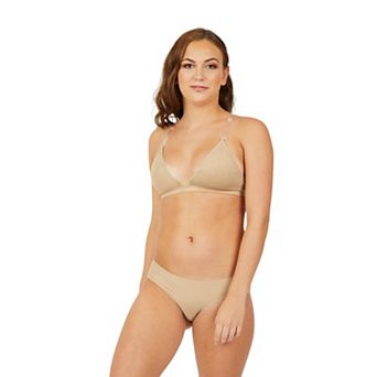 Capezio Deep Neck Clear Back Bra