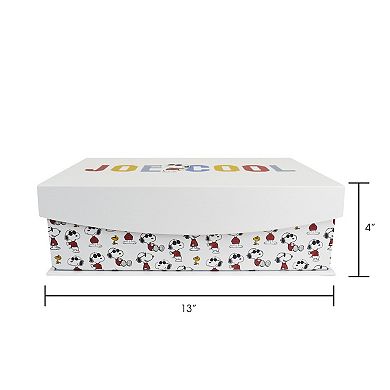 The Big One Peanuts Snoopy Joe Cool Hinged Stationery Box