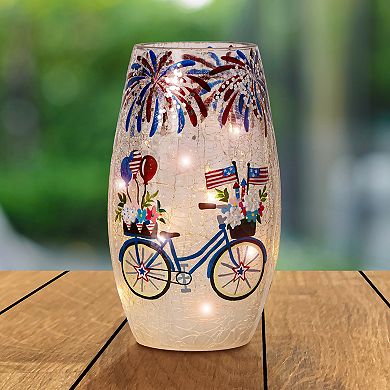 Studio 66 Americana Parade Luminaria Light with Bicycle Design