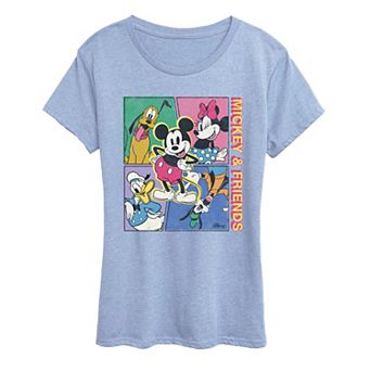 Women's Disney's Mickey Mouse & Friends Retro Grid Graphic Tee