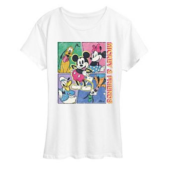 Women's Disney's Mickey Mouse & Friends Retro Grid Graphic Tee