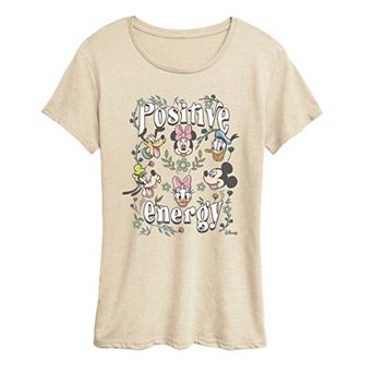 Women's Disney's Mickey Mouse & Friends Positive Energy Graphic Tee