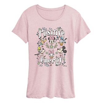 Women's Disney's Mickey Mouse & Friends Positive Energy Graphic Tee