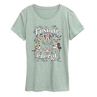 Women's Disney's Mickey Mouse & Friends Positive Energy Graphic Tee