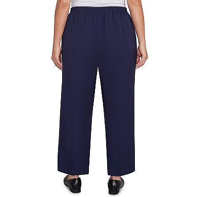 Plus Size Alfred Dunner Side Seam Pocket Average Length Twill Pants
