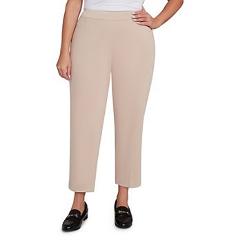Plus Size Alfred Dunner Side Seam Pocket Average Length Twill Pants