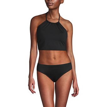 Women's Lands' End High Neck Halter Swim Top
